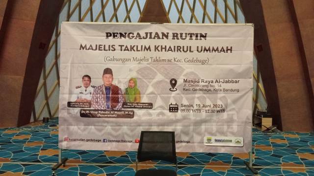 MT Khoirul Ummah Gelar Pengajian Rutin di Masjid Raya Al Jabbar