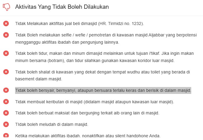 Tidak boleh bersyair