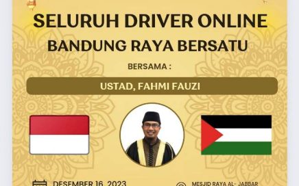 Driver Online Bandung Raya Gelar Acara Doa Bersama di Masjid Raya Al Jabbar
