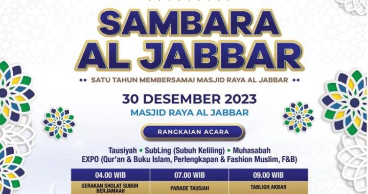 Milad Pertama, Masjid Raya Al Jabbar Gelar Sambara Al Jabbar