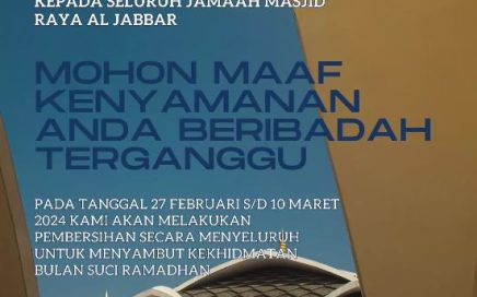 Tidak Tutup, Masjid Raya Al Jabbar Tetap Buka Jelang Ramadhan