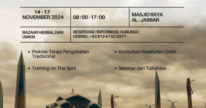 Festival Terapis Herbalis Hadir di Al Jabbar 14-17 November 2024