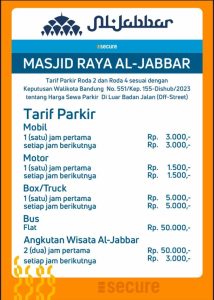 Tarif Parkir Al Jabbar