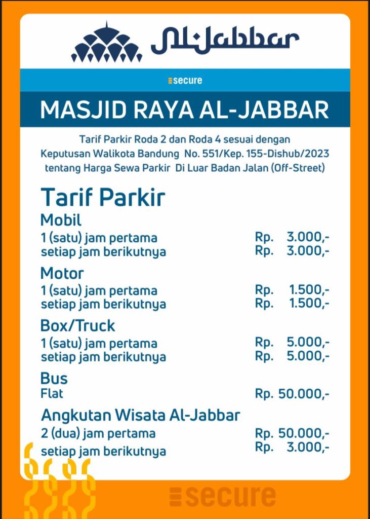 Tarif Parkir Al Jabbar