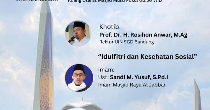 Masjid Raya Al Jabbar Gelar Shalat Idulfitri 1446 H