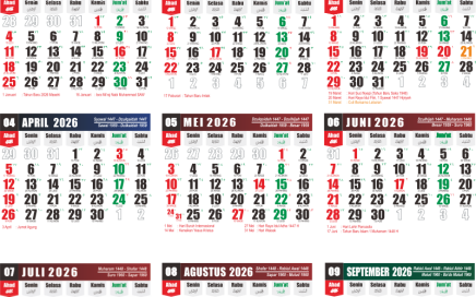 Link Download Kalender 2026 M 1447 H Al Jabbar