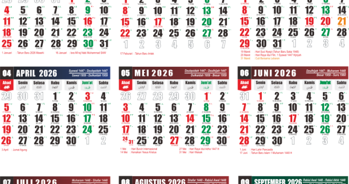 Link Download Kalender 2026 M 1447 H Al Jabbar