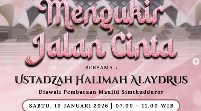 Kajian Ustadzah Halimah Alaydrus Kembali Hadir di Al Jabbar 10 Januari 2026
