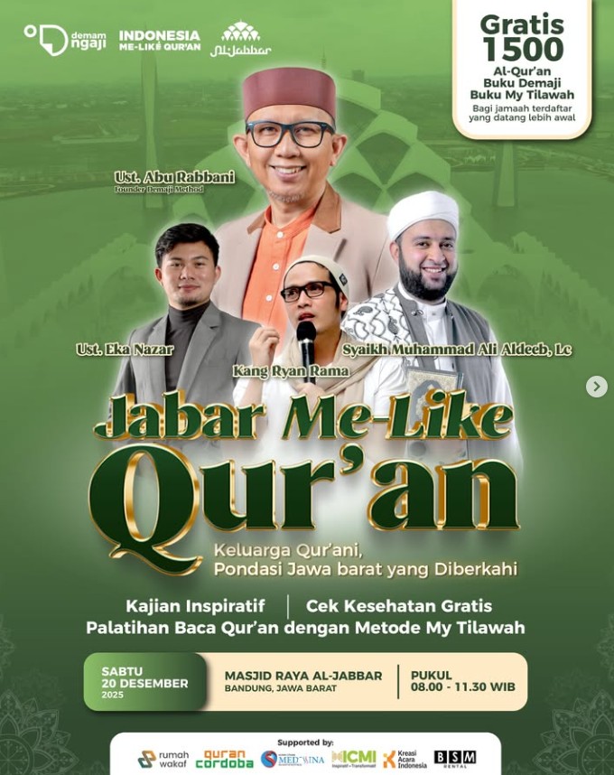 Demam Ngaji Gelar Jabar Me-Like Al-Qur'an di Al Jabbar