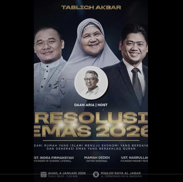 Mamah Dedeh Tabligh Akbar Resolusi Emas 2026 di Al Jabbar