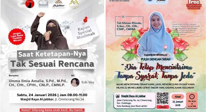 Kajian Plus Hipnoterapi Umma Ilmia dan Ghinan Rhinda 24-25 Januari 2026
