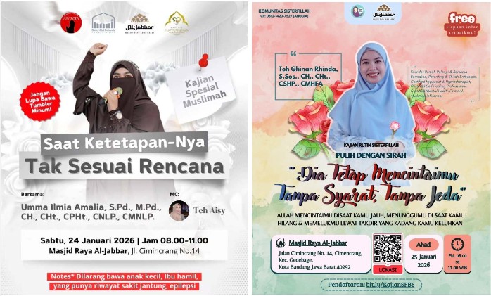 Kajian Plus Hipnoterapi Umma Ilmia dan Ghinan Rhinda 24-25 Januari 2026