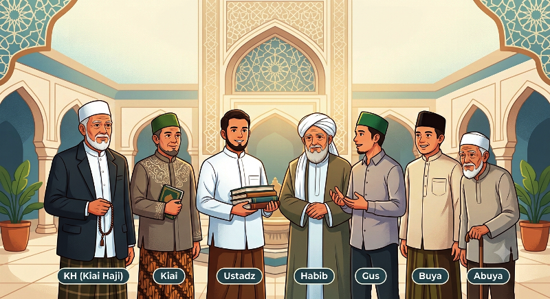Pengertian Gelar KH, Kiai, Ustadz, Habib, Gus, Buya, dan Abuya